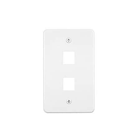 Allen Tel Versatap Faceplate, 2-Port, White AT30-2-15